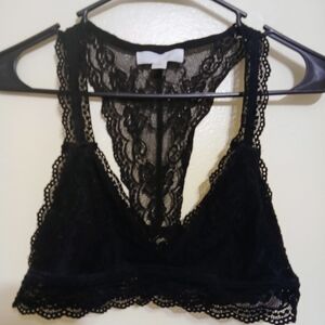 Black Lace Racerback Bralette - Women Intimates & Sleepwear